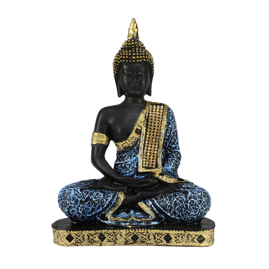 Blue Meditating Buddha Decorative Showpiece||Glow Interior ||
