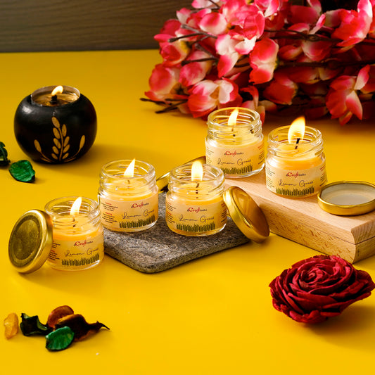 Lemongrass Scented Mini Jar Candle
